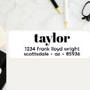Search for cool return address labels Black and white