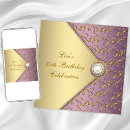 Search for purple 50th birthday invitations Womans