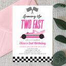 Search for pink race car invitations For kids