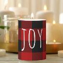 Search for buffalo plaid candles Red and black