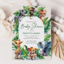 Search for jungle baby shower invitations gender neutral
