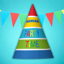 Search for paper party hats Blue