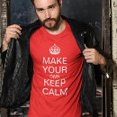 Search for keep calm and carry on tshirts red