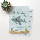 Search for shark birthday invitations ocean