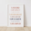 Search for i am enough posters Watercolor