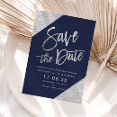 Search for navy silver save the dates Typography