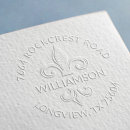 Search for embossed return address French