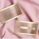 Search for faux rose gold business cards elegant