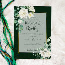 Search for green and white wedding invitations Greenery