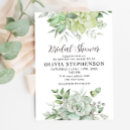 Search for succulent bridal shower invitations Elegant