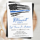 Search for police retirement invitations Patriotic