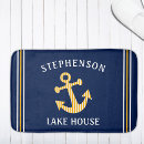 Search for navy blue and yellow bathroom accessories Nautical