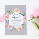 Search for grey baby shower invitations girl