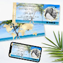 Search for airplane ticket wedding invitations Beach