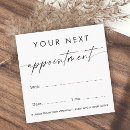 Search for generic appointment cards Plain white generic