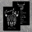Search for unique sweet 16 invitations black and white
