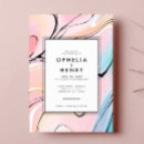 Search for pastel wedding invitations Retro