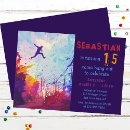 Search for boy 15 birthday invitations Fifteen