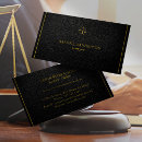 Search for upscale business cards Black and gold
