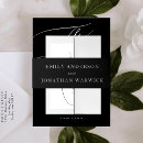 Search for wedding invitation belly bands black white