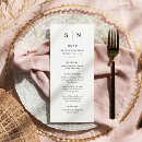 Search for wedding menus black and white