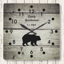 Search for wildlife clocks rustic