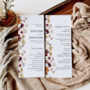 Search for fall wedding programs Terracotta
