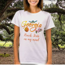 Search for peach tshirts Georgia