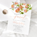 Search for peach bridal shower invitations Greenery