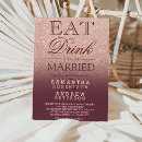Search for eat drink and be married invitations elegant