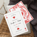 Search for las vegas save the date invitations playing cards