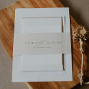 Search for gold wedding invitation belly bands simple
