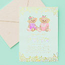 Search for teddy bear tea party invitations Floral