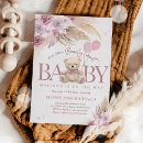 Search for mauve baby shower invitations We can bearly wait