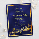 Search for blue 50th birthday invitations Glam