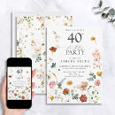 Search for 40th birthday invitations forty