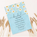 Search for blue and white bridal shower invitations Modern