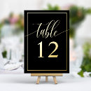 Search for gold foil table cards Modern