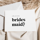 Search for retro bridesmaid cards Simple bridesmaid request