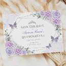 Search for butterfly save the dates Quinceanera