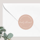 Search for round return address labels modern