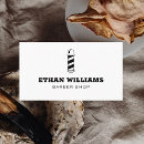 Search for barber pole business cards Masculine