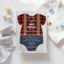 Search for flannel baby shower invitations Lumberjack