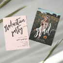 Search for pink graduation invitations Girly