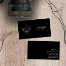 Search for camera lens photography business cards professional
