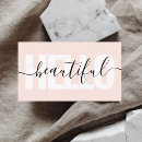 Search for hello beautiful business cards Girly