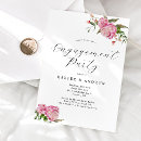 Search for pink engagement party invitations Botanical