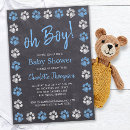 Search for cat baby shower invitations Blue