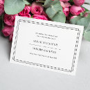 Search for cancellation wedding announcement cards Black and white