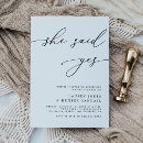 Search for she said yes invitations Elegant
